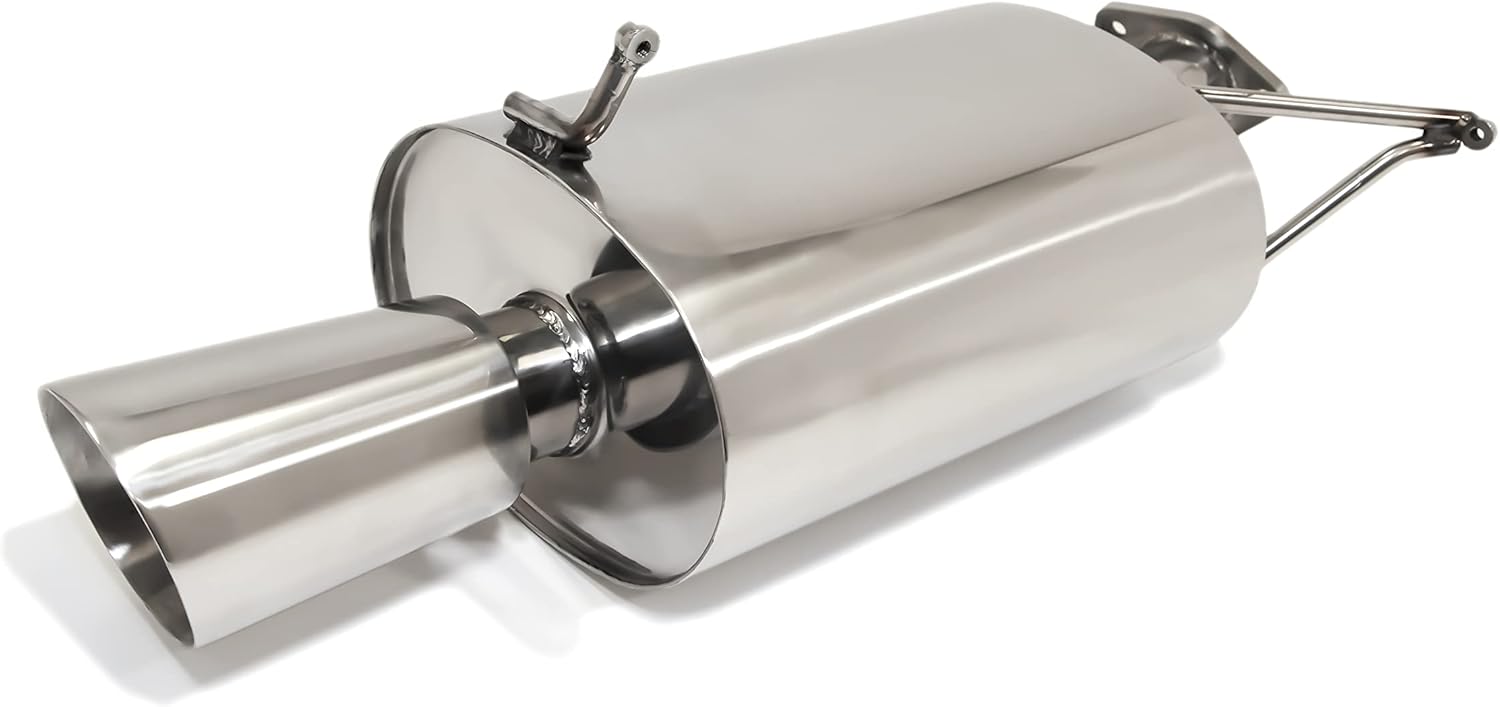 BRAND, CATEGORY, MUFFLERS, YONAKA MOTORSPORTS, Yonaka Polished Stainless Steel Muffler for 2006-2008 Mitsubishi Eclipse GT V6 (3.8L)