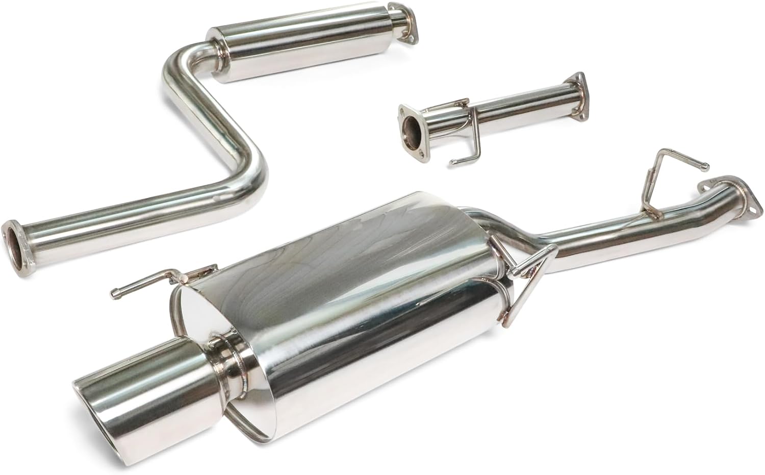 BRAND, CAT-BACK SYSTEMS, CATEGORY, YONAKA MOTORSPORTS, Yonaka Stainless Steel 2.5-inch Performance Exhaust for 1992-1996 Honda Prelude