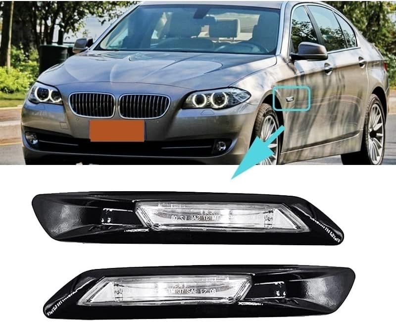 BRAND, CATEGORY, GENERIC, SIDE MARKER ASSEMBLIES, for 5 Series F10 F11 2010 2011 2012 2013 2014 2015 2016 2017 Car Front Side Marker Light Fender Light Left &Amp; Right Side Mirror Flashing Lamp