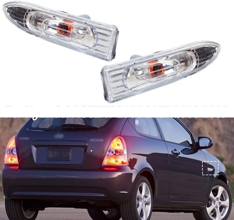 BRAND, CATEGORY, GENERIC, SIDE MARKER & TURN SIGNAL COMBOS, for Hyundai for Accent 923031E000 923041E000 2006-2011 Left Right Car Fender Turn Signal Side Turn Signal Lights Side Mirror Flashing Lamp