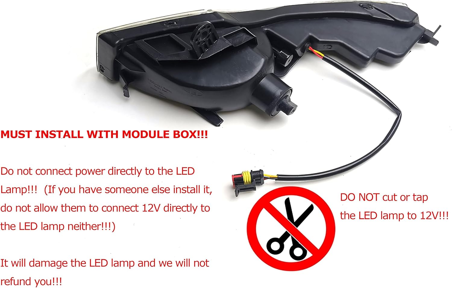 BRAND, CATEGORY, DAYTIME RUNNING LIGHT MODULES, IJDMTOY, iJDMTOY LED Daytime Running Lights Assembly Compatible With 2013-2015 Nissan Altima Sedan, Exact Fit High Power Assy Powered By (10) Xenon White LED as DRL & (10) Amber Yellow LED as Turn Signals