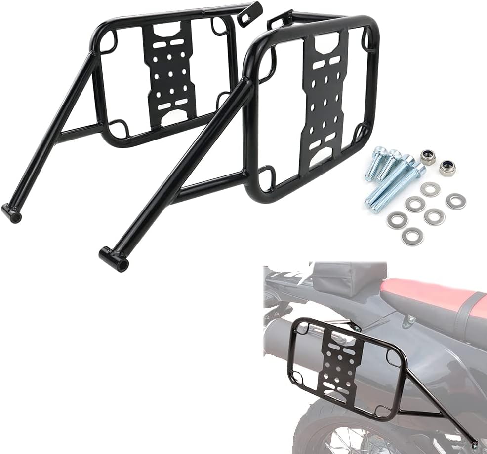 BRAND, CATEGORY, SADDLE BAGS, XITOMER, xitomer Saddlebag Support Racks, Fit for DRZ400S DR-Z400S 2000-2024, Pannier Racks Fit for DRZ400SM DR-Z400SM 2005 2006 2007 2008 2009 2010 DRZ400SM 2011 2012-2024, Motorcycle Side Carrier